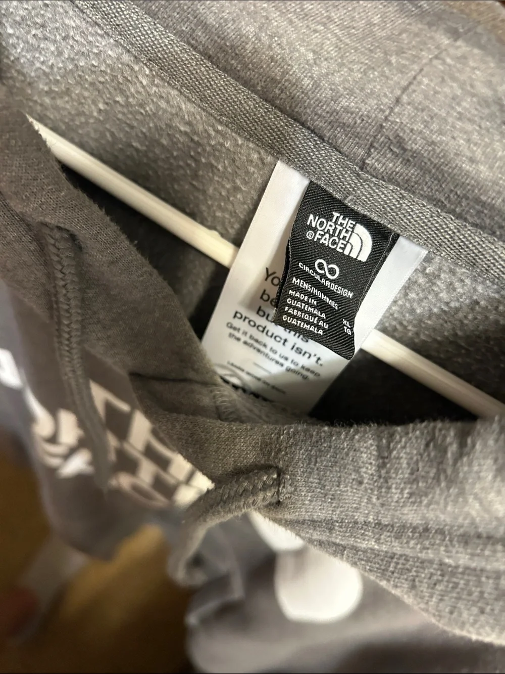 The North Face Heather Gray Logo Pullover Hoodie